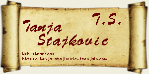 Tanja Stajković vizit kartica